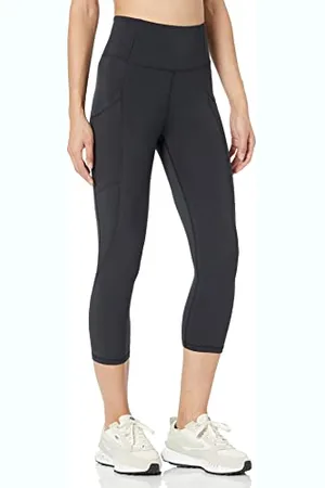 Amazon Leggings Capri Sportivi Modellanti per Allenamento a Vita Alta con Tasche (Disponibili in Taglie Forti) Donna, , 3XL Plus