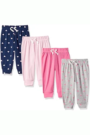 Amazon Pantaloni Senza Chiusura in Cotone Bimba, Pacco da 4, , Prematuro