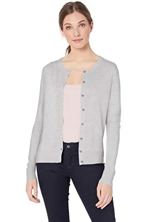 Amazon Cardigan Girocollo Leggero (Taglie Forti Disponibili) Donna, , XS