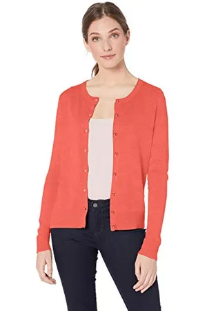 Amazon Cardigan Girocollo Leggero (Taglie Forti Disponibili) Donna, , XXL