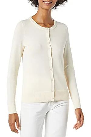 Amazon Cardigan Girocollo Leggero (Taglie Forti Disponibili) Donna, , S