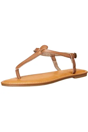 Amazon Sandalo Infradito Casual con Cinturino Alla Caviglia Donna, , 37.5 EU Larga