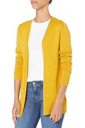 Amazon Cardigan Leggero Aperto sul Davanti (Disponibile in Taglie Forti) Donna, , XL