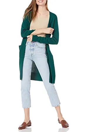 Amazon Cardigan Lungo Leggero (Taglie Forti Disponibili) Donna, , XS