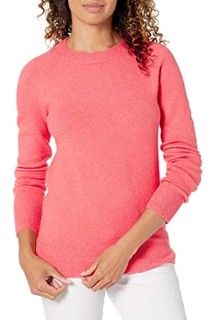 Amazon Maglione Girocollo Morbido a Maniche Lunghe dalla vestibilità Classica Donna, , M