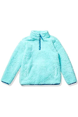 Amazon Giacca con Cerniera Corta in Pile Sherpa Bambine e Ragazze, , 11-12 Anni
