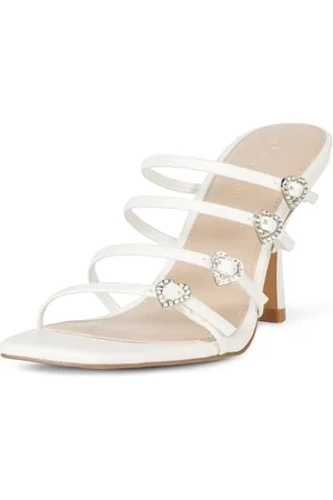 THE DROP Da Donna Sandali con Tacco Naomi, con Cinturini e Fibbie, Cuore , 40 EU