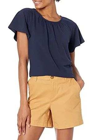 Amazon T-Shirt a Girocollo con Manica Kimono vestibilità Classica Donna, , L