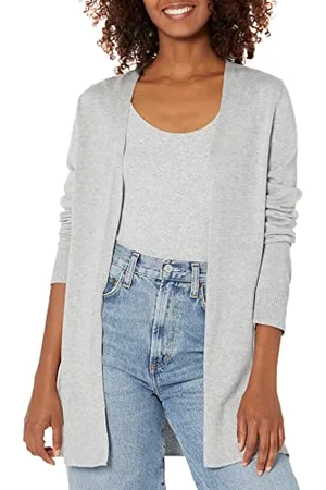 Amazon Cardigan Leggero Aperto sul Davanti (Disponibile in Taglie Forti) Donna, , XL Plus