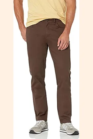 Amazon Chino Elasticizzati Comodi con 5 Tasche e vestibilità Sportiva (in precedenza Goodthreads) Uomo, , 40W / 30L