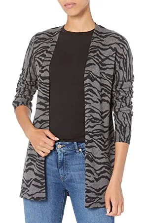 Amazon Cardigan Leggero Aperto sul Davanti (Disponibile in Taglie Forti) Donna, , XXL