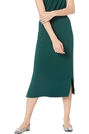 Amazon Gonna Media in Maglia con Elastico in Vita (Taglie Forti Disponibili) Donna, , XL