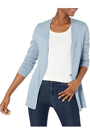 Amazon Cardigan Leggero Aperto sul Davanti (Disponibile in Taglie Forti) Donna, , L
