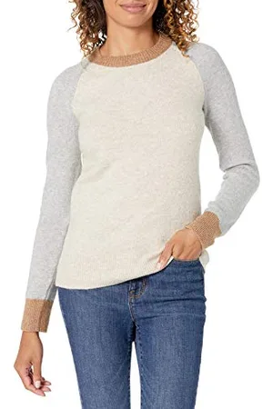 Amazon Maglione Girocollo Morbido a Maniche Lunghe dalla vestibilità Classica Donna, , XL