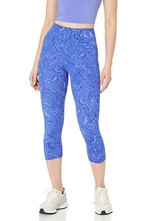 Amazon Leggings Capri Sportivi Modellanti per Allenamento a Vita Alta con Tasche (Disponibili in Taglie Forti) Donna, , 5XL Plus