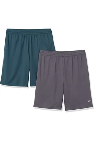 Amazon Pantaloncini Morbidi Tecnici ad Alte Prestazioni (Disponibili nelle Taglie Big & Tall) Uomo, Pacco da 2, , M