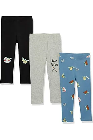 Amazon Disney | Marvel | Star Wars | Frozen | Princess Leggings Bambine e Ragazze, Pacco da 3, , 9 Anni