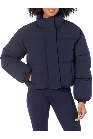 Amazon Piumino Corto con Cerniera a Tutta Lunghezza (Pile Trapuntato Opaco o Sherpa) Donna, , XS
