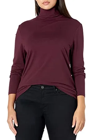 Amazon Maglione a Collo Alto a Maniche Lunghe (Disponibile in Taglie Forti) Donna, , XXL