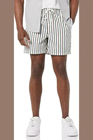 Amazon Pantaloncini con Coulisse con Cucitura Interna da 15,2 Cm Uomo, , S