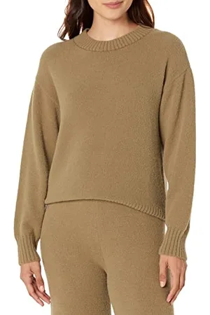 THE DROP Maglione a girocollo da donna Carter, ultra morbido, stile basico, , XXS