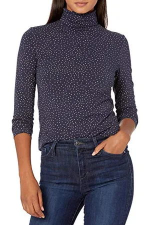 Amazon Maglione a Collo Alto a Maniche Lunghe (Disponibile in Taglie Forti) Donna, , L
