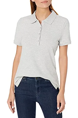 Amazon Polo A Manica Corta (Taglie Forti Disponibili) Donna, , L