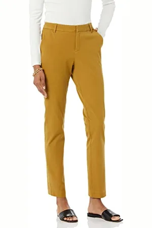 Amazon Pantaloni Bielastici A Gamba Dritta Intera Donna, , 44