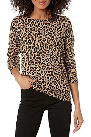 Amazon Maglione Girocollo Leggero A Maniche Lunghe (Taglie Forti Disponibili) Donna, , XXL