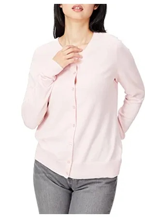 Amazon Cardigan Girocollo Leggero (Taglie Forti Disponibili) Donna, , S