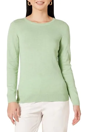 Amazon Maglione Girocollo Leggero A Maniche Lunghe (Taglie Forti Disponibili) Donna, , S