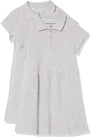 Amazon Vestito Polo in piqué a Maniche Corte Bambine e Ragazze, Pacco da 2, , 3 Anni