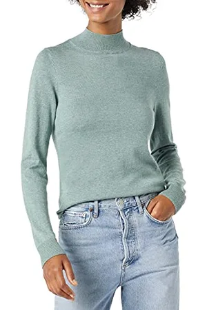 Amazon Maglione Leggero con Collo a Lupetto (Disponibile in Taglie Forti) Donna, , S