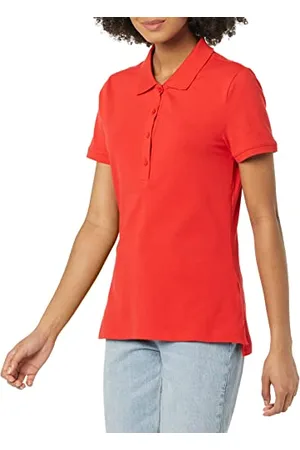 Amazon Polo A Manica Corta (Taglie Forti Disponibili) Donna, , L