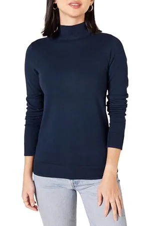 Amazon Maglione Leggero con Collo a Lupetto (Disponibile in Taglie Forti) Donna, , XS