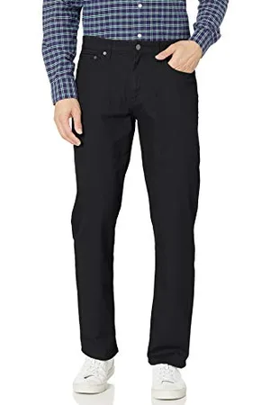 Amazon Pantaloni in Twill Elasticizzati con 5 Tasche con vestibilità Comoda Uomo, , 29W / 28L