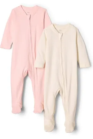 Amazon X Sofia Grainge Pagliaccetto in Cotone per Dormire E Giocare Unisex Bimbi, Pacco da 2, , 3-6 Mesi