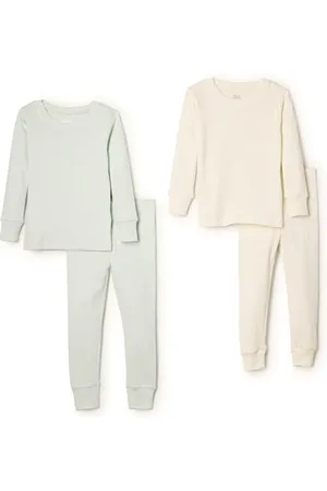 Amazon X Sofia Grainge Pigiami in Cotone Aderenti Unisex Bimbi, Pacco da 2, , 18 Mesi