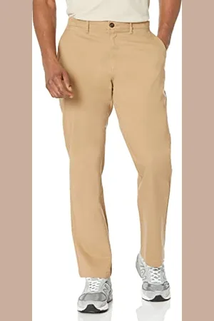Amazon Pantaloni chino elasticizzati casual vestibilità classica Uomo, , 40W / 34L
