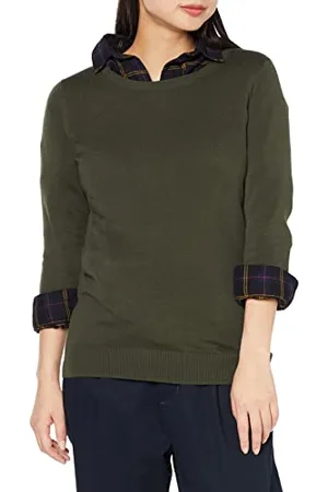 Amazon Maglione Girocollo Leggero A Maniche Lunghe (Taglie Forti Disponibili) Donna, , S