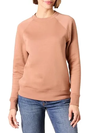Amazon Felpa Girocollo A Maniche Lunghe dalla vestibilità Comoda (Disponibile in Taglie Forti) Donna, , XS
