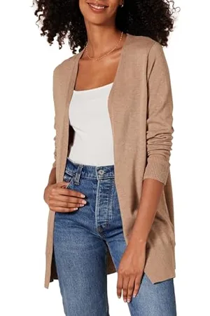 Amazon Cardigan Leggero Aperto sul Davanti (Disponibile in Taglie Forti) Donna, , XXL