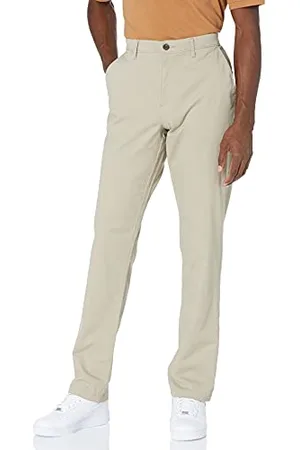 Amazon Pantaloni Chino Elasticizzati Casual Vestibilità Sportiva (Disponibili in Taglie Extra Forti) Uomo, , 28W / 28L