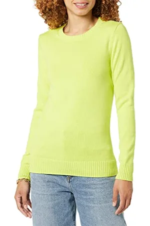 Amazon Maglione A Girocollo in 100% Cotone (Disponibile in Taglie Forti) Donna, , M
