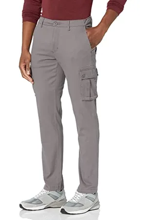 Amazon Pantaloni Cargo Elasticizzati e Aderenti (Disponibili nelle Taglie Big & Tall) Uomo, , 35W / 30L