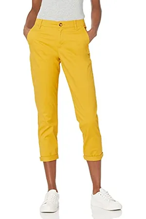 Amazon Pantaloni Kaki Aderenti A Vita Medio Alta con Gamba Affusolata (Disponibili in Taglie Forti) Donna, , 46