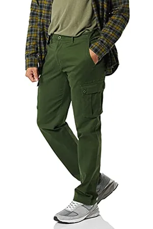 Amazon Pantaloni cargo elasticizzati dal taglio dritto (disponibili nelle taglie Big & Tall) Uomo, , 32W / 34L