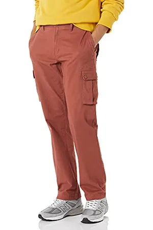 Amazon Pantaloni cargo elasticizzati dal taglio dritto (disponibili nelle taglie Big & Tall) Uomo, , 38W / 29L