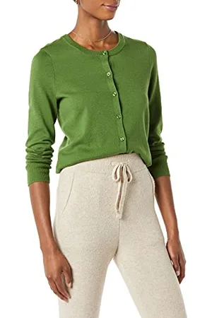 Amazon Cardigan Girocollo Leggero (Taglie Forti Disponibili) Donna, , XS