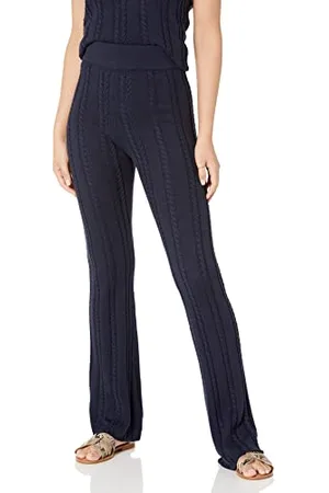 THE DROP Frankie Fitted Pull-on Cable Flare Pant Pantaloni, , XL
